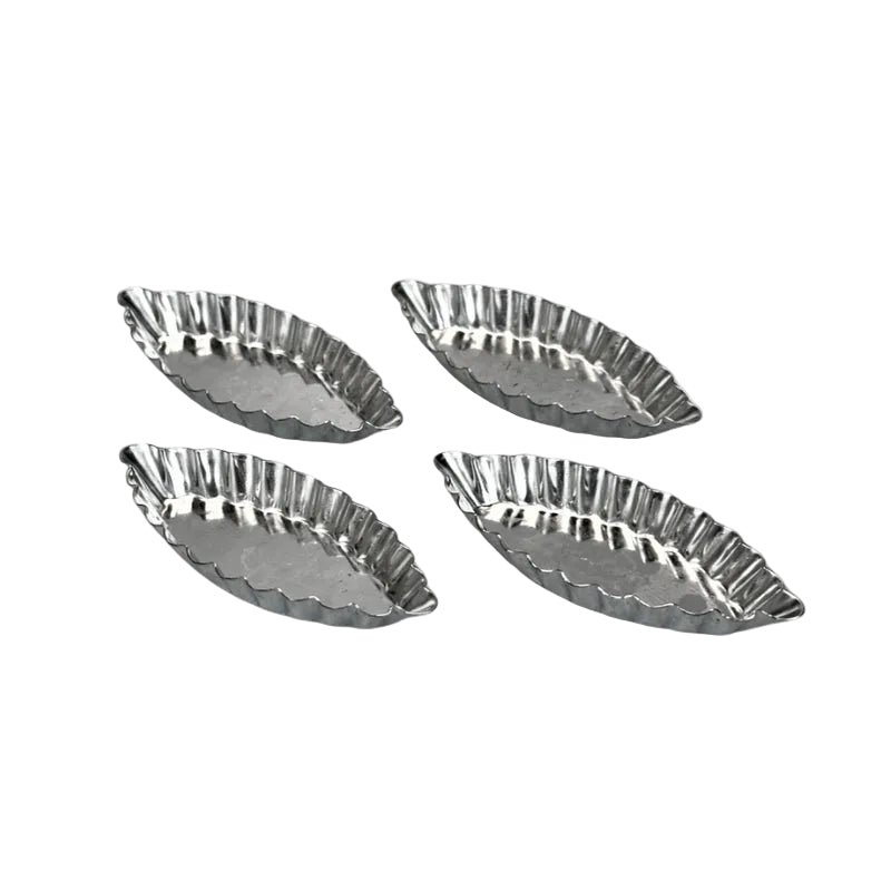 Fluted Barquette Mould 85 x 35mm Tin