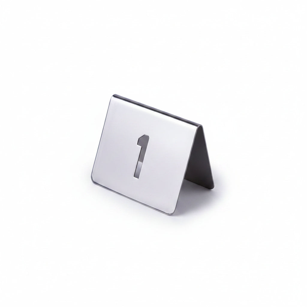 Stainless Steel Table Numbers 1-10 Set of 10