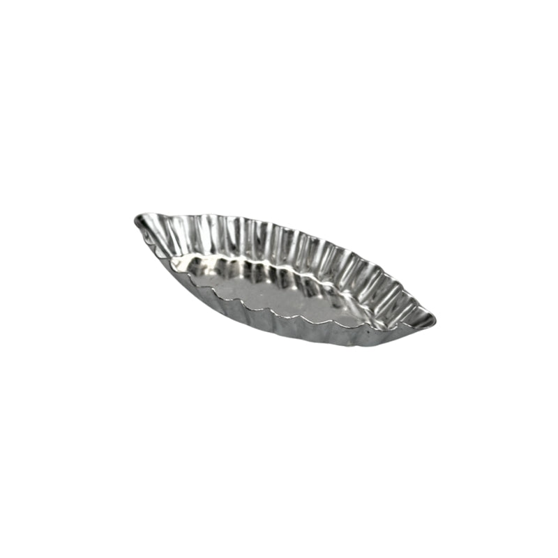 Fluted Barquette Mould 85 x 35mm Tin