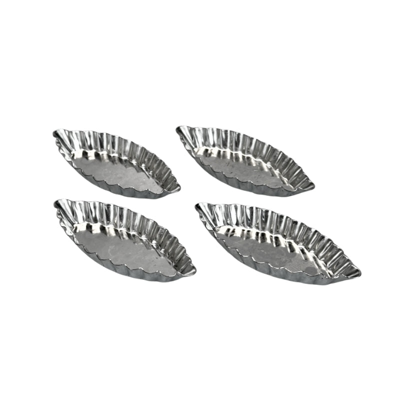 Fluted Barquette Mould 85 x 35mm Tin