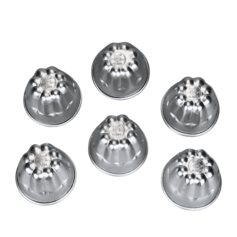 Victorian Minaret Jelly Mould Set Aluminium (6 Piece)