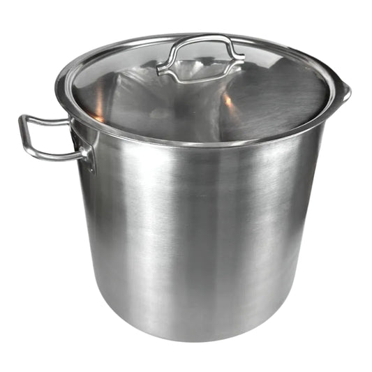 Equip Professional 18/10 Stainless Steel Stockpot with Lid 36L