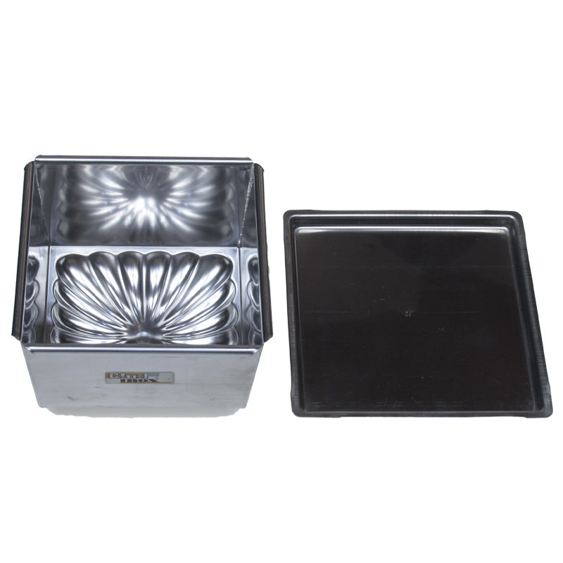 Stainless Steel Square Cassata Mould 1L with Lid