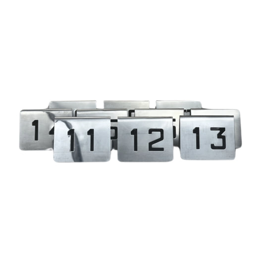 Stainless Steel Table Numbers 11-20 Set of 10