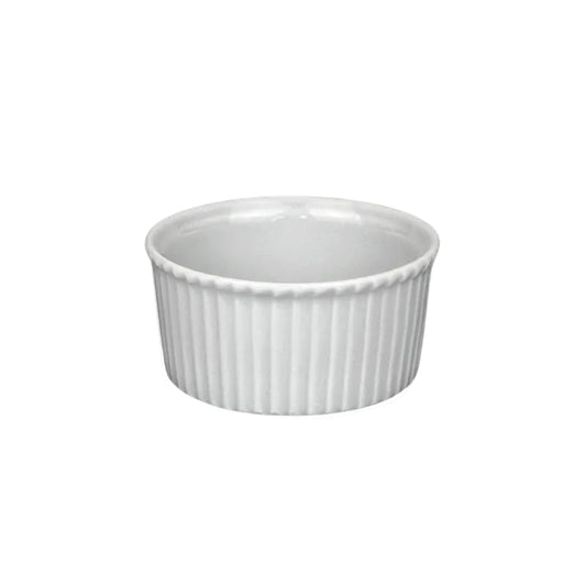White Pleated Ramekin 80ml 70 x 33mm